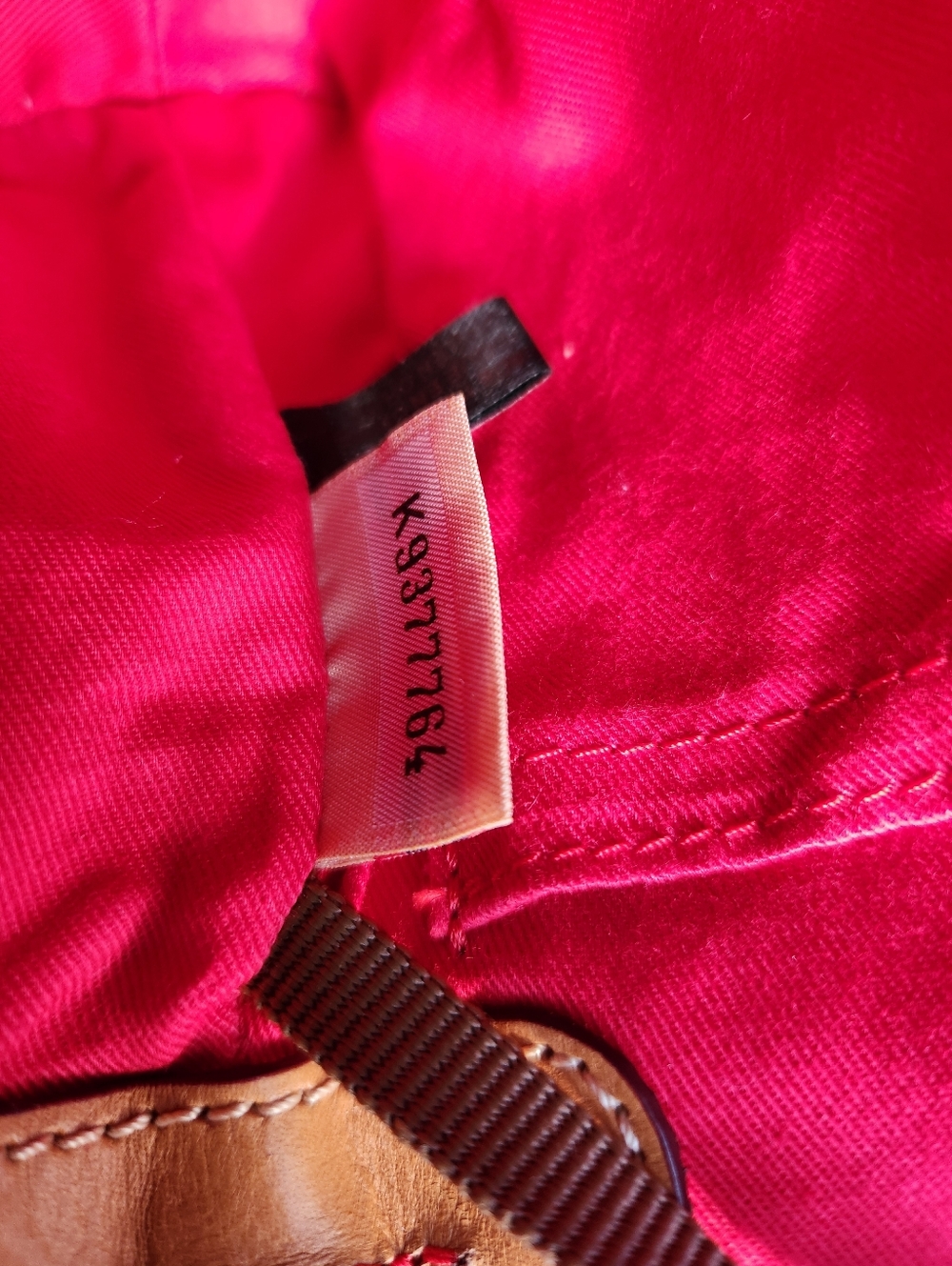 Dooney & Bourke Pink & White Canvus Logo Crossbody With Tan Leather Trim EUC - Picture 10 of 16